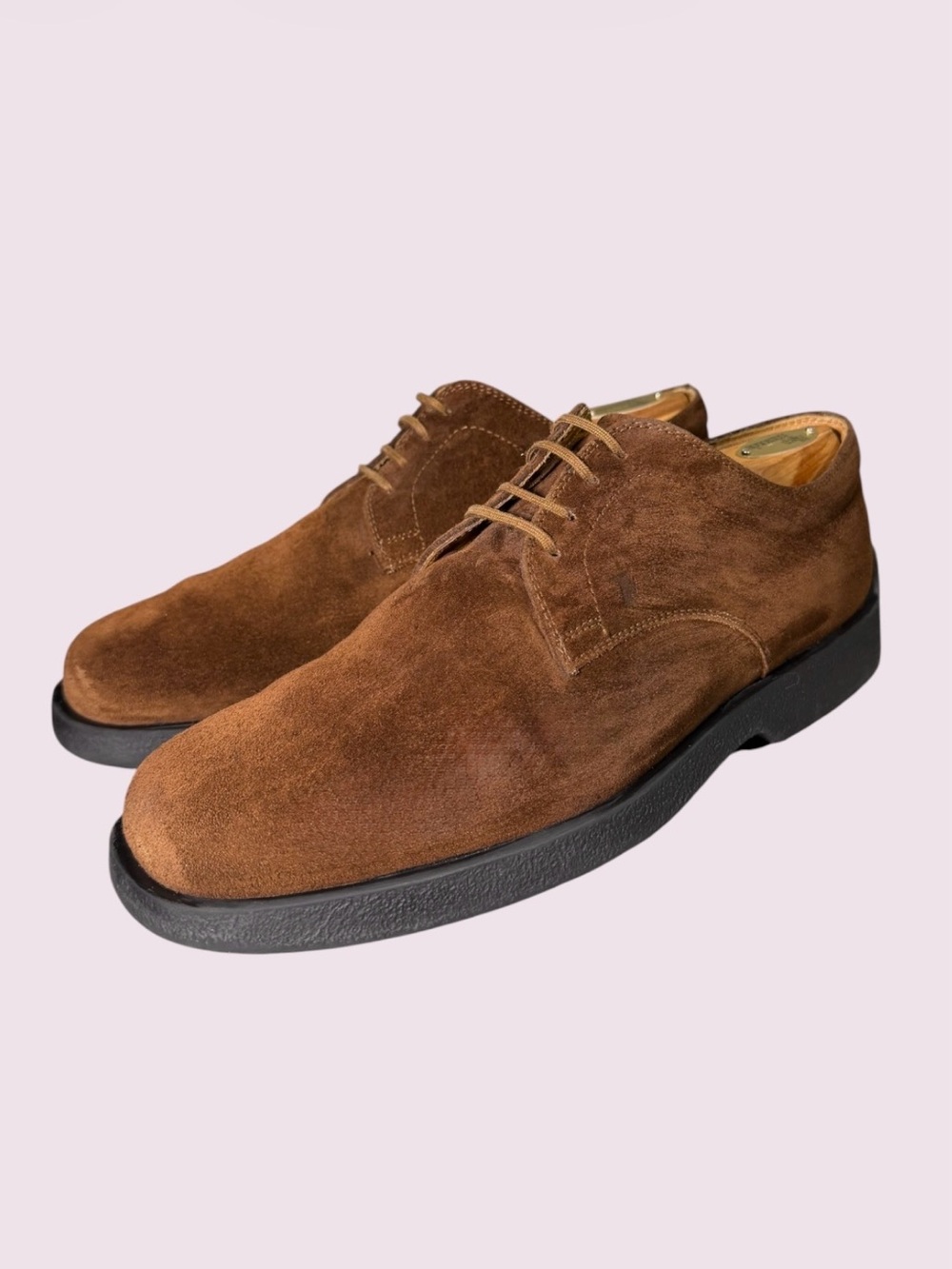 Tod’s Men’s Brown Suede Leather Dress Shoes Size 10.5 Made In Italy MSRP $1,045